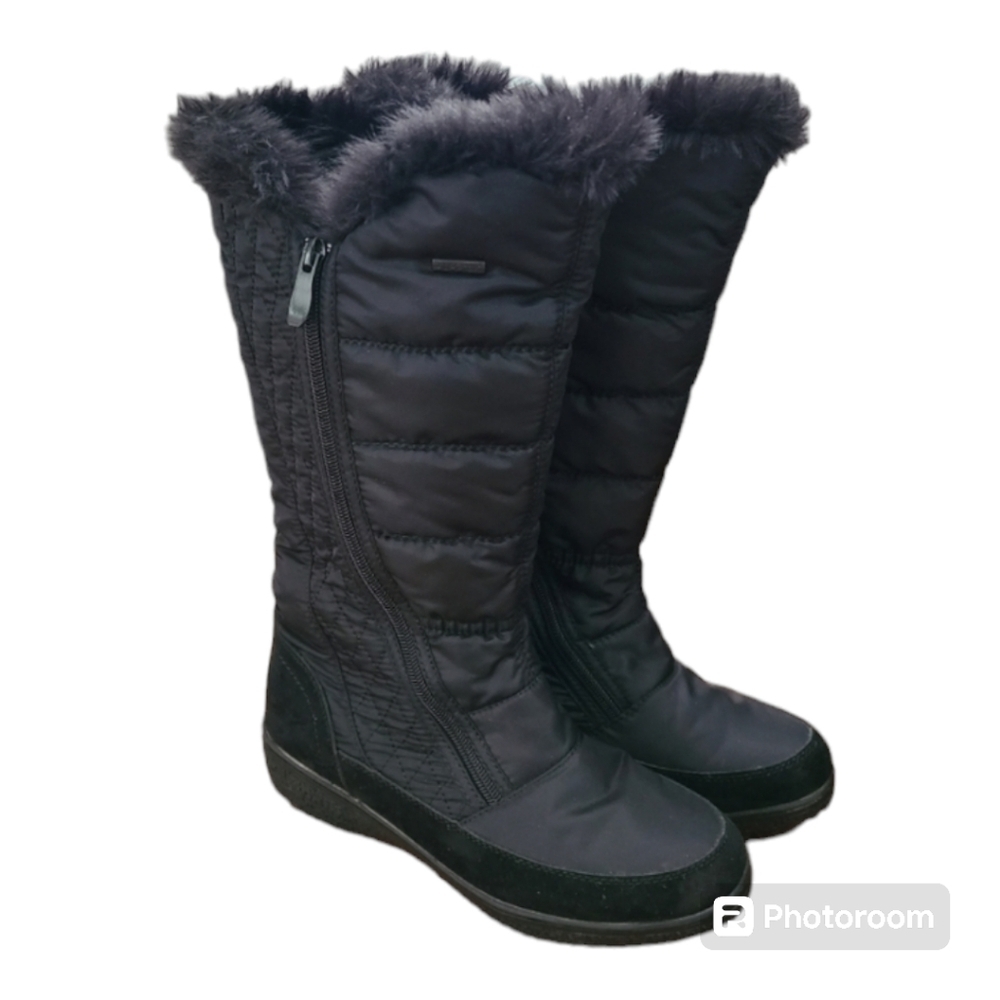 Spring Step Flexus Mireya Tall Waterproof Nylon Snow Boots size 7 EUC